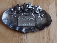 CENDRIER EN ETAIN. DECOR 3