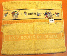 Serviette Tintin Les 7 Boules de Cristal 100% Coton 50 x 95. Hergé/Moulinsart 98