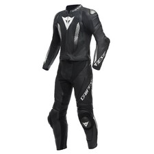 Dainese Laguna Seca 5 2tlg. Combinaison Cuir de Moto Taille Courte (Noir /