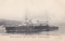 cpa de la Marine Française - le Gaulois " Cuirassé D ' escadre