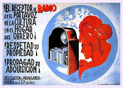 Radio vintage propagande art