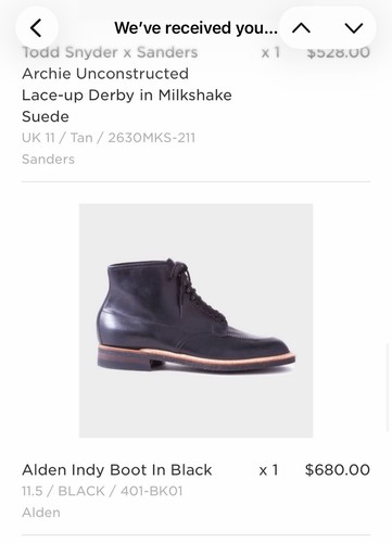 Alden indy boot black - alden,