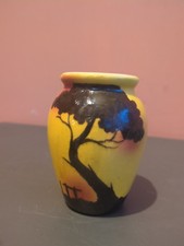 Petit Pot Vase Faience Signé