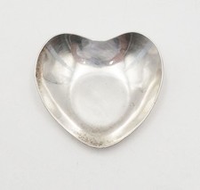 Coupelle En Argent Mexicain Forme De Cœur Bol À Noix Santa Fe Hector Aguilar