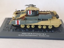 CHAR INFANTRY TANK MK III VALENTINE MK II LIBYE NOV 41- COLLECTION ALTAYA -N° 28