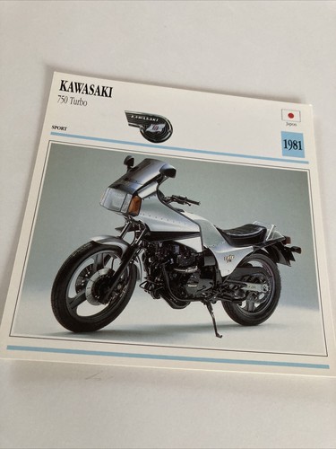 Kawasaki 750 turbo - , fiche