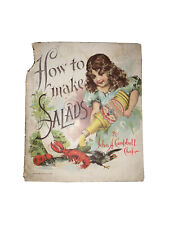 1894 HOW TO MAKE SALADS by