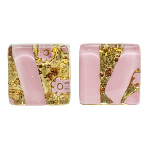 Boutons manchette verre - boutons,