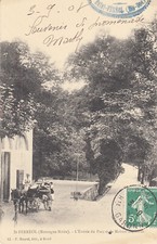 Carte postale ancienne HAUTE-GARONNE SAINT-FERREOL entrée du parc maison garde