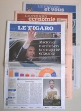LE FIGARO N°22 655 du 12/06/2017 - Législatives 1erT: Macron en marche/ RG:Nadal