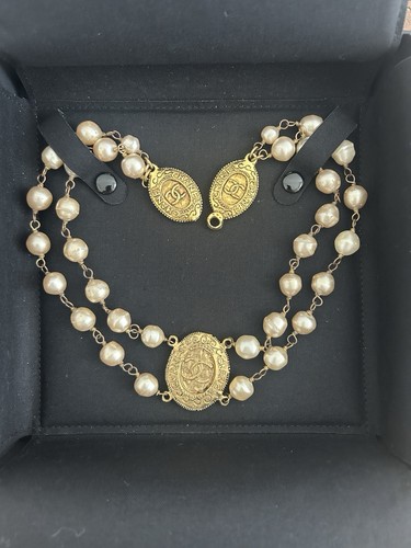 Collier perle médaillon - collier,