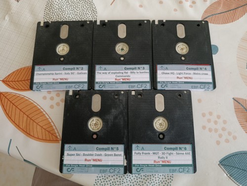 Lot disquettes de jeux - de,