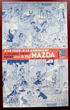 BUVARD - PILE MAZDA - ILLUSTRATEUR DUBOUT -