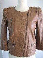 Veste Zara Woman cuir d'agneau