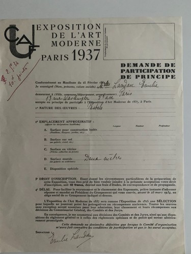 Lettre exposition art - exposition, de