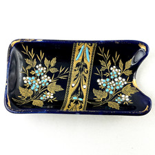 CENDRIER Ancien, Décor Perlé