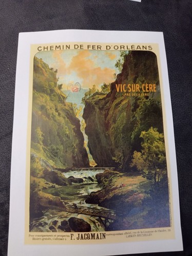 Affiche ancienne chemin de - affiche,
