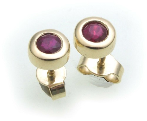 Boucles oreilles rubis or - rubis,