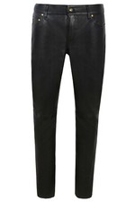 Femmes Cuir Pantalon Jeans