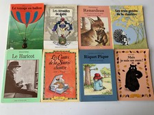 lot 8 livres de l'Ecole des Loisirs anciens - collection animax