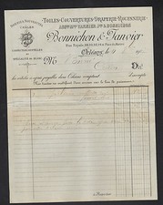 ORLEANS (45) ROUENNERIE DRAPERIE & CONFECTIONS "BONNICHON & JANVIER" en 1907