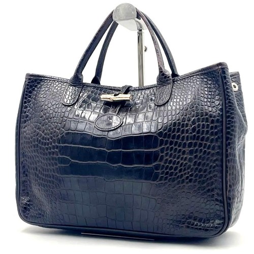 Longchamp roseau croc - longchamp, embossed