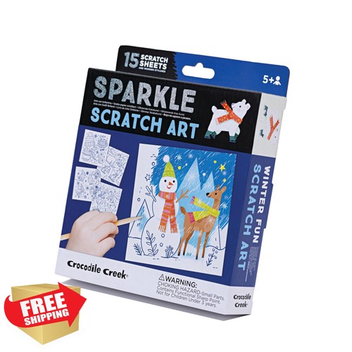 Crocodile creek scratch art - crocodile,