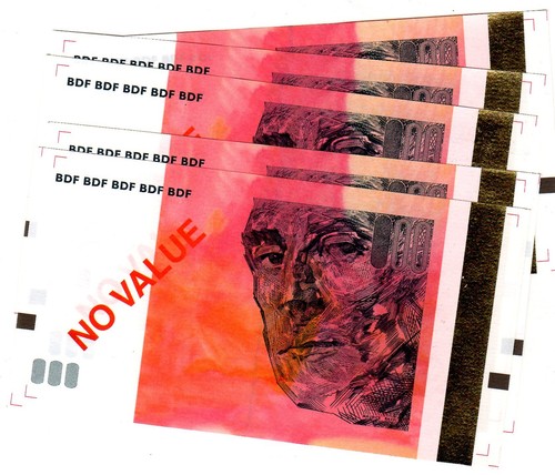 Lot billets test - test, note