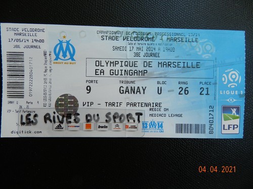 Ticket billet football - +++,