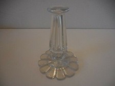 antique lead? glass faceted single shelf support/pedestal PRICE CUT!