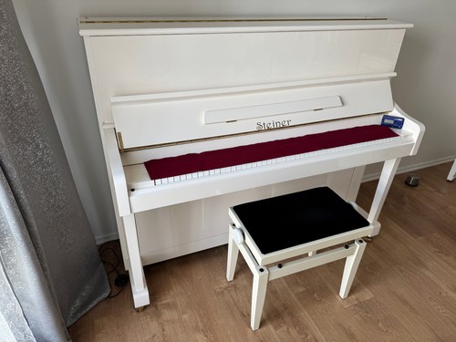 Piano droit steiner - steiner, blanc