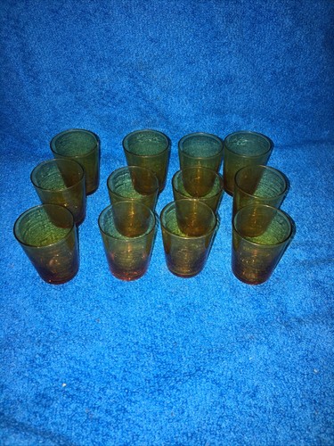 Verres goutte ambré - À,