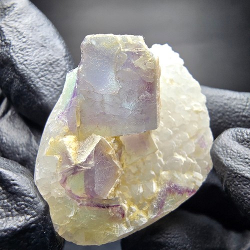 Cube fluorite fantôme vert - de,
