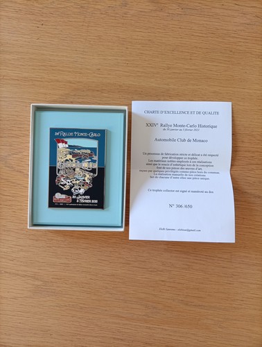 Trophée plaque émaillée - trophée,