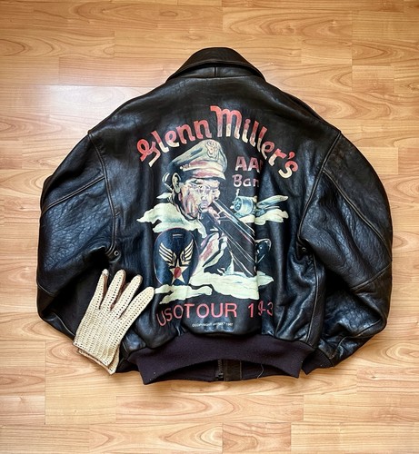 Veste cuir avirex glenn - cuir,
