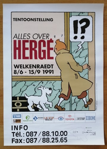 Tintin affiche originale - affiche,