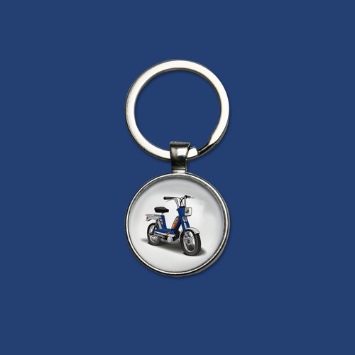 Porte clés mobylette - porte-clés, peugeot