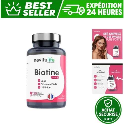 Biotine 12000 mcg cheveux - 12000,
