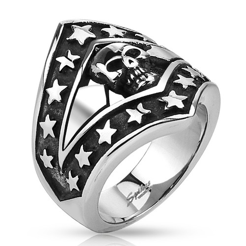 Bague chevaliere homme - chevaliere, acier