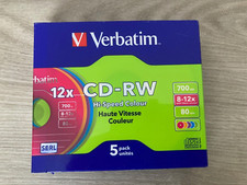 cd-rw verbatim couleur pack de
