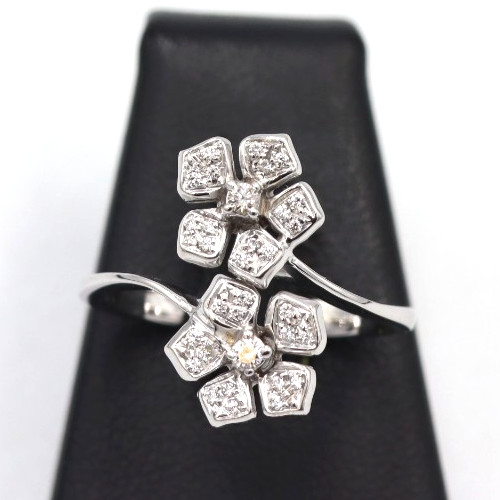 Bague contrarié fleurs avec - fleurs,