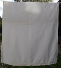 Drap enfant ancien blanc coton