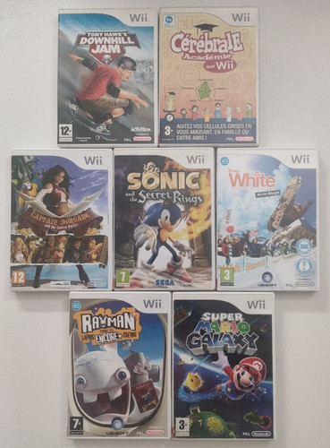 Lot jeux nintendo wii - lot,