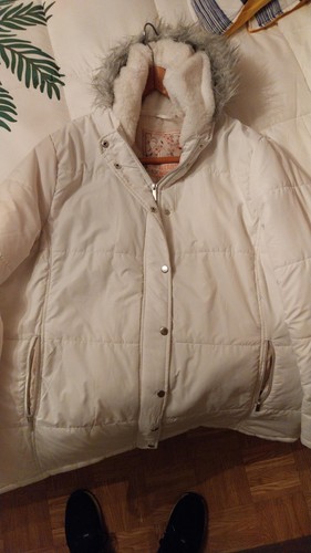 Urgent veste blanche d - urgent, d'hiver
