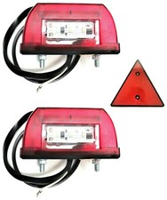 2x LED Éclairage De Plaque