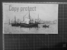 ADOLPHE APPIAN ITALIE BARQUES DE CABOTAGE  gravure  1914 antique print  