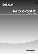 Bedienungsanleitung-Operating Instructions pour Yamaha MDX-596