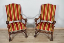 Paire de fauteuils style Louis XIV