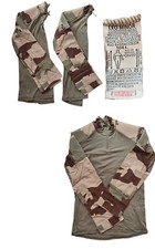 LOT DE 2 CHEMISES DE COMBAT TACTIQUE GPB CAMOUFLAGE SABLE ARMEE FRANCAISE 104Le