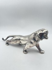 Panthère bronze argenté - bronze, &